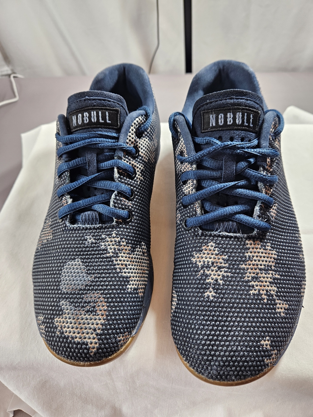 Nobull Trainer Navy  Floral Print Unisex Athletic Shoes US Men 6.5/Women Sz 8